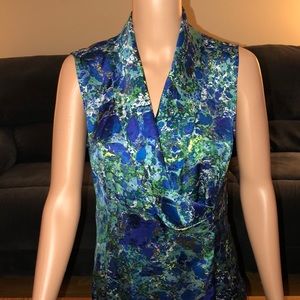 Gorgeous Coldwater Creek multi colored blouse NWOT